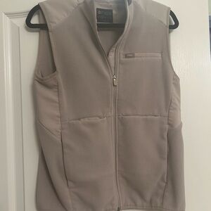 Figs Gray Zip-Up Vest